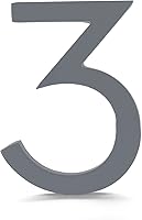 Vista 193 de Montague Metal Products Número de casa moderno de 6 pulgadas, número de casa flotante, fácil de instalar (0, cobre antiguo)