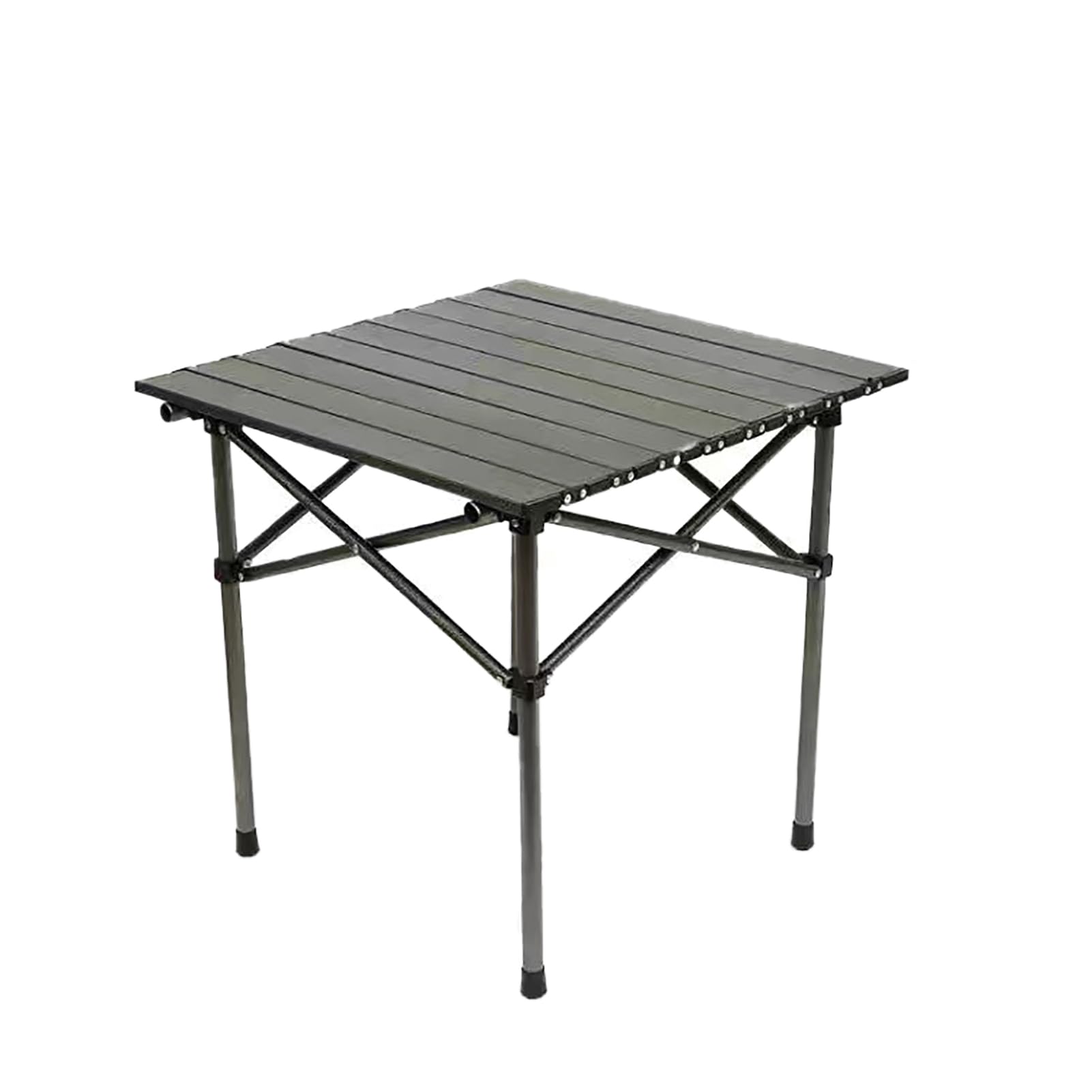 Table basse de jardin pliante en alu noir 50 cm meuble extérieur intérieur