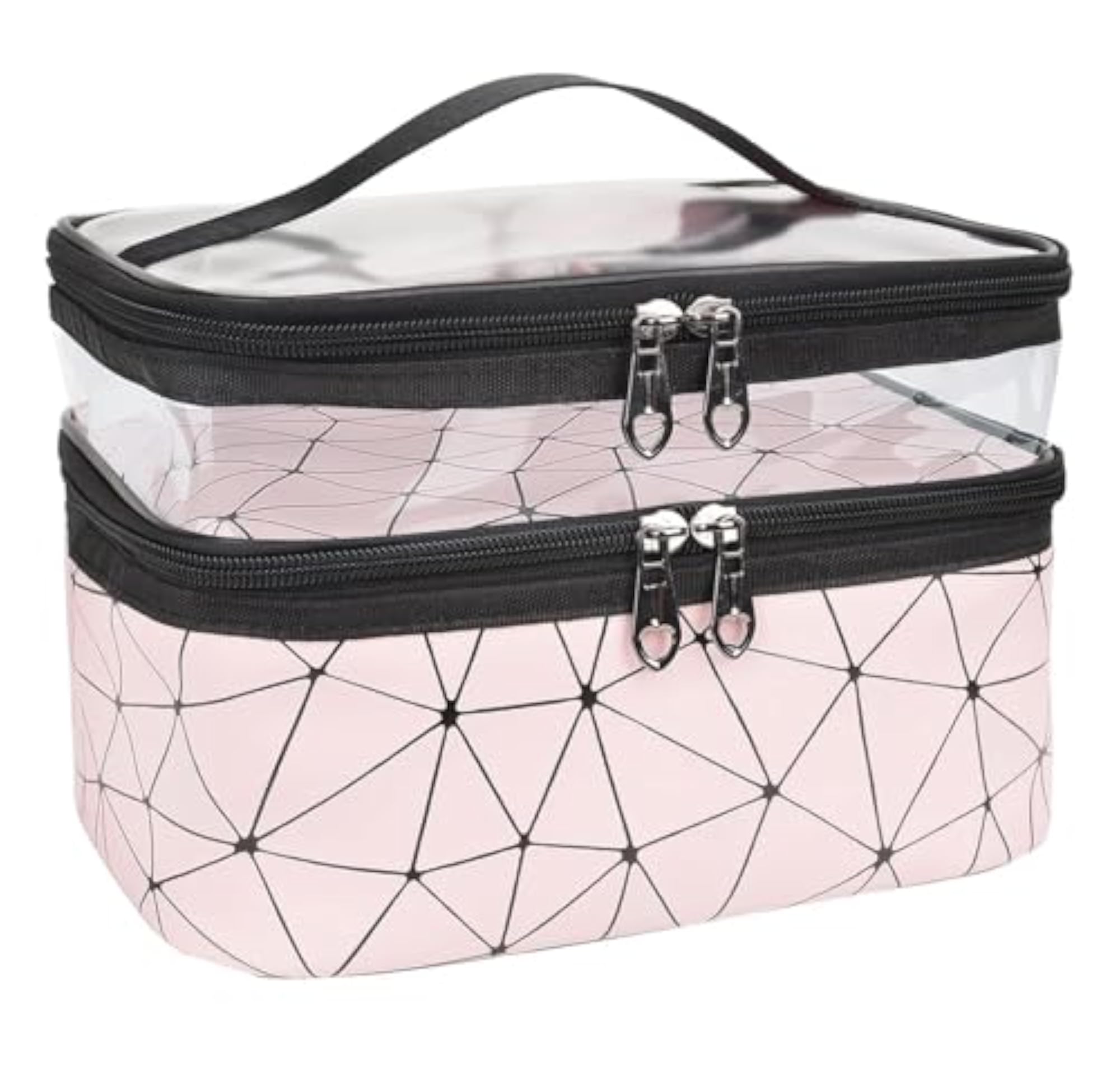 Dual Layer Waterproof Makeup Bag for Women