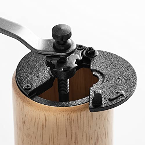 XinQt Manuelle Kaffeemühle mit verstellbarer Einstellung Konische Gratmühle Burr Kaffeemühle for französische Hand… – Bild 5