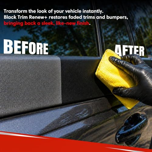 Image of CX2 Black Plastic Reborn | 300ml Plastic & Rubber Restorer | Revives Faded Exterior Trim & Bumpers | Long-Lasting UV Protection | Wash Resistant for Car, Bike, Scooty