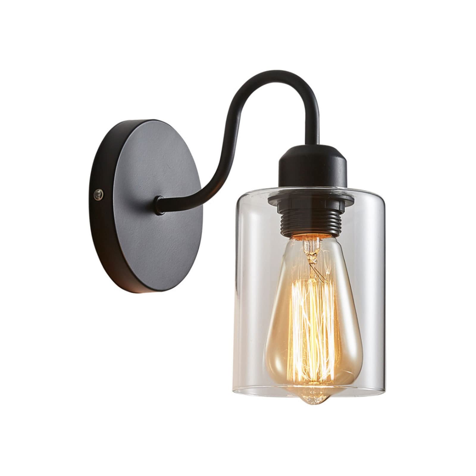 UDPOIUYT Outdoor Wall Lantern, Bathroom Wall Light Loft Inrial E27 Indoor Outdoor Corridor Sconce Bedside