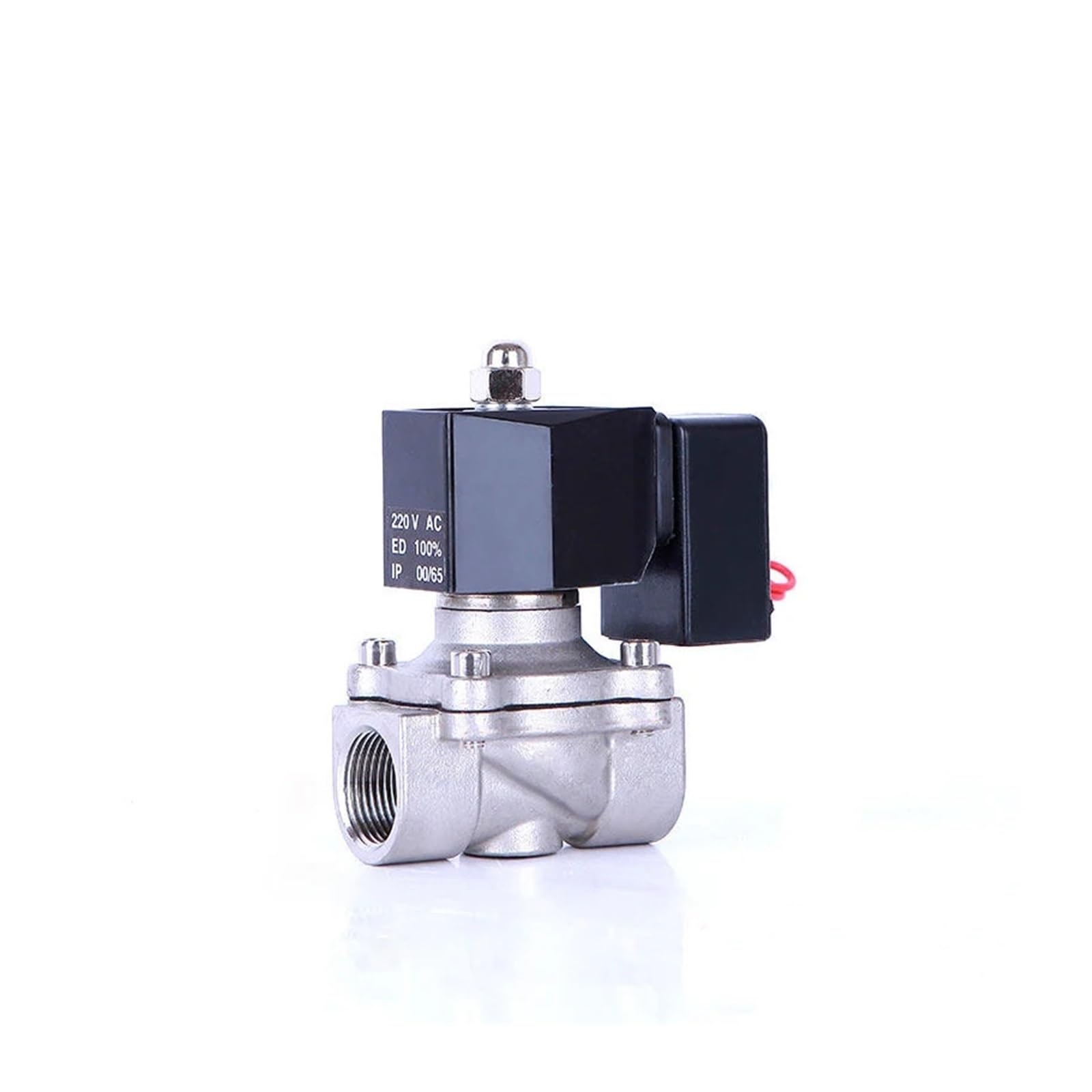 LNHHG DN20 Normally Closed Solenoid Valve Water Stainless Steel Solenoid Valve IP65 Fully Enclosed Coil