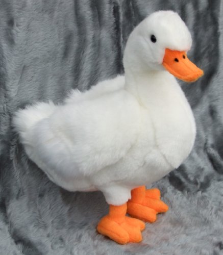 Wollis 98629 - Gans weiß 33 cm Goose Plüschgans Stofftier Kuscheltier von Leosco