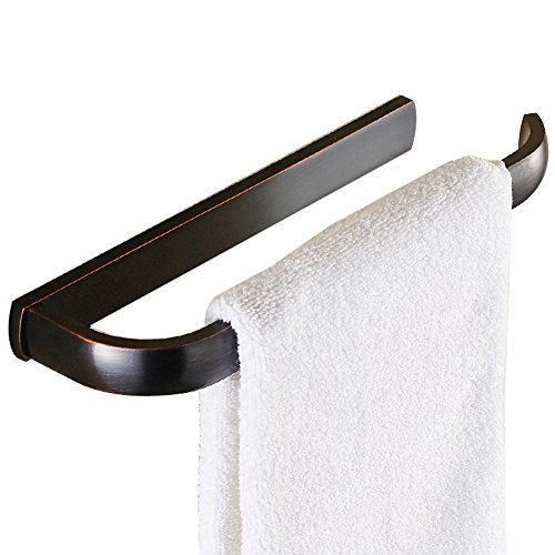 WINCASE Oil Rubbed Bronze Bathroom Accessories, Towel Bar Set 24 Inch Bronze, Black Hardware 4 Pieces ORB Towel Rod Toilet Paper Holders Robe Hook Wall Mounted