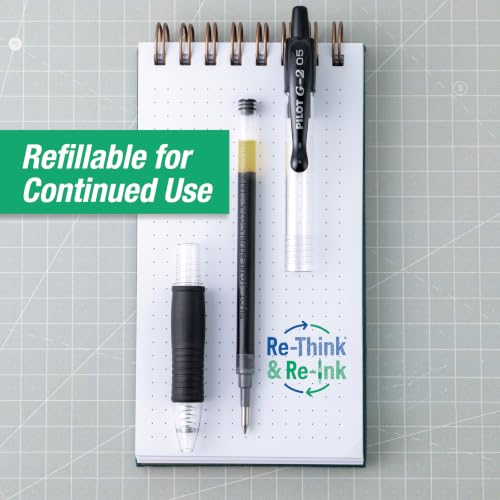 PILOT G2 Premium Gel Pens, Extra Fine Point 0.5mm, Black Ink, 5-Pack - image 6