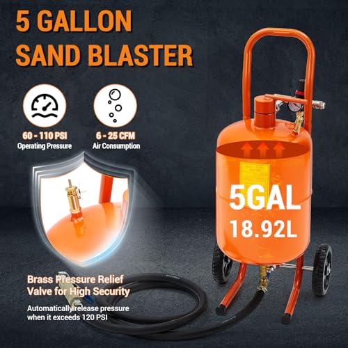 Garvee 5 Gallon Portable Abrasive Blaster