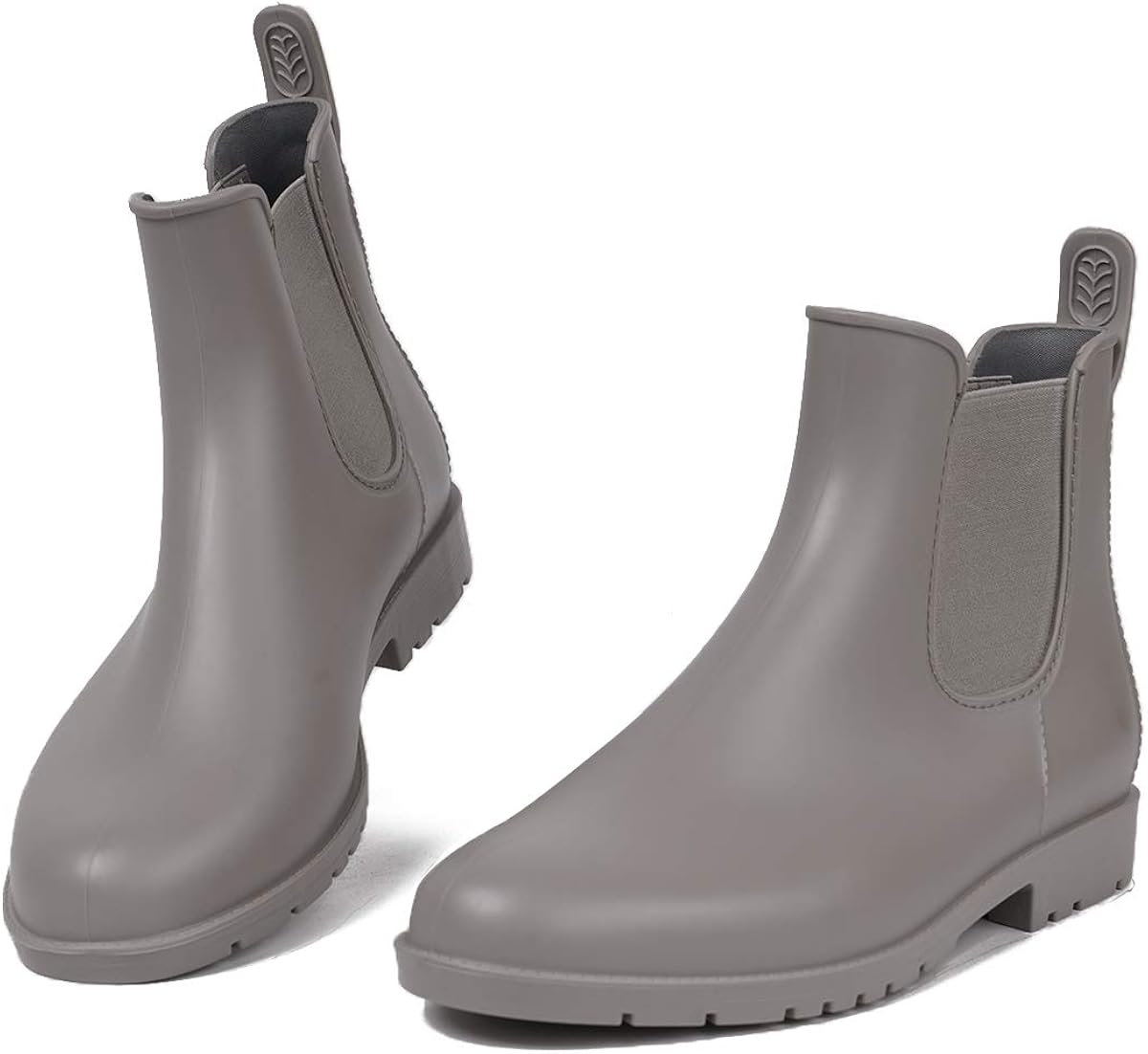 Gray ankle rain boots Clearance