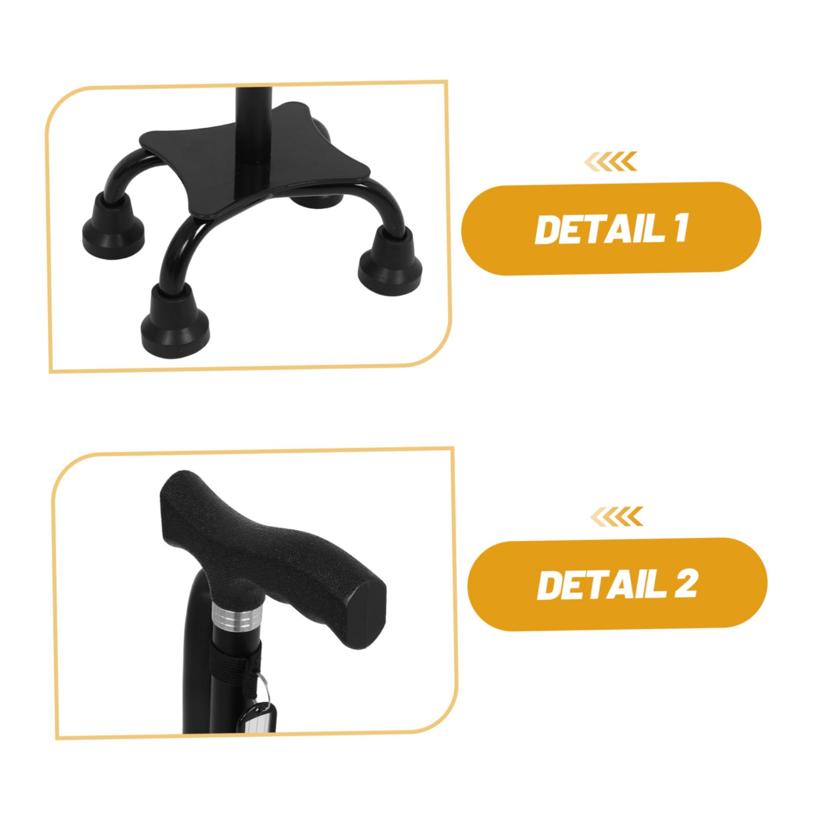 Bastón Portátil para Personas Mayores de Aluminio Ajustable y Plegable Ayuda para Caminar Mango Antideslizante para Uso Diario o Viajes