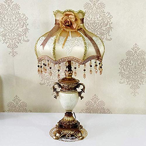 Lampe de table rétro fait main avec abat-jour pendant pour salon élégant