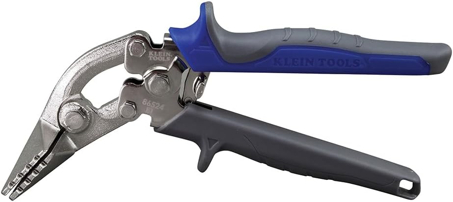 Klein Tools 86524 Hand Seamer, Offset Metal Seamer has 3-Inch Jaw, Bends 22 Gauge Steel and 24 Gauge Stainless