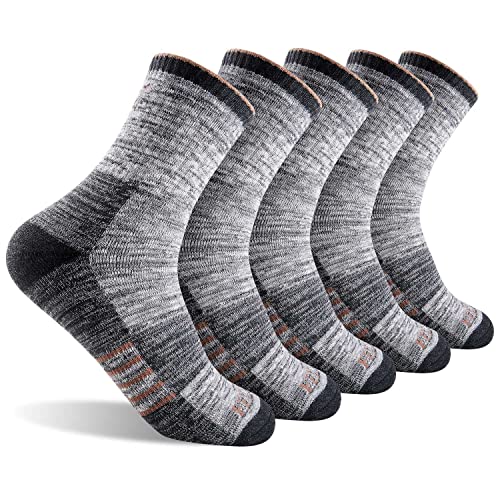 Feideer Men's Women's Hiking Walking Socks, Moisture Wicking Cotton Cushion Quarter Crew Socks (Tj-2-5Ms20305-L) #TOP16