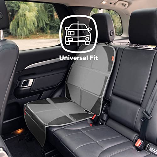Image of Diono Ultra Mat and Heat Sun Shield Complete Back Seat Upholstery Protection with Integrated Heatshield, Crash Tested, Water Resistant Protection, Durable, Anti-Slip, 3 Mesh Storage Pockets