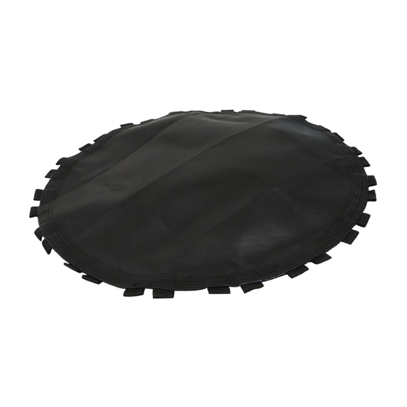 HANABASS 1pc Weatherproof Round Trampoline Replacement Pad Black Jumping Cloth Hooks Trampoline Replacement Mat for Boys and Girls