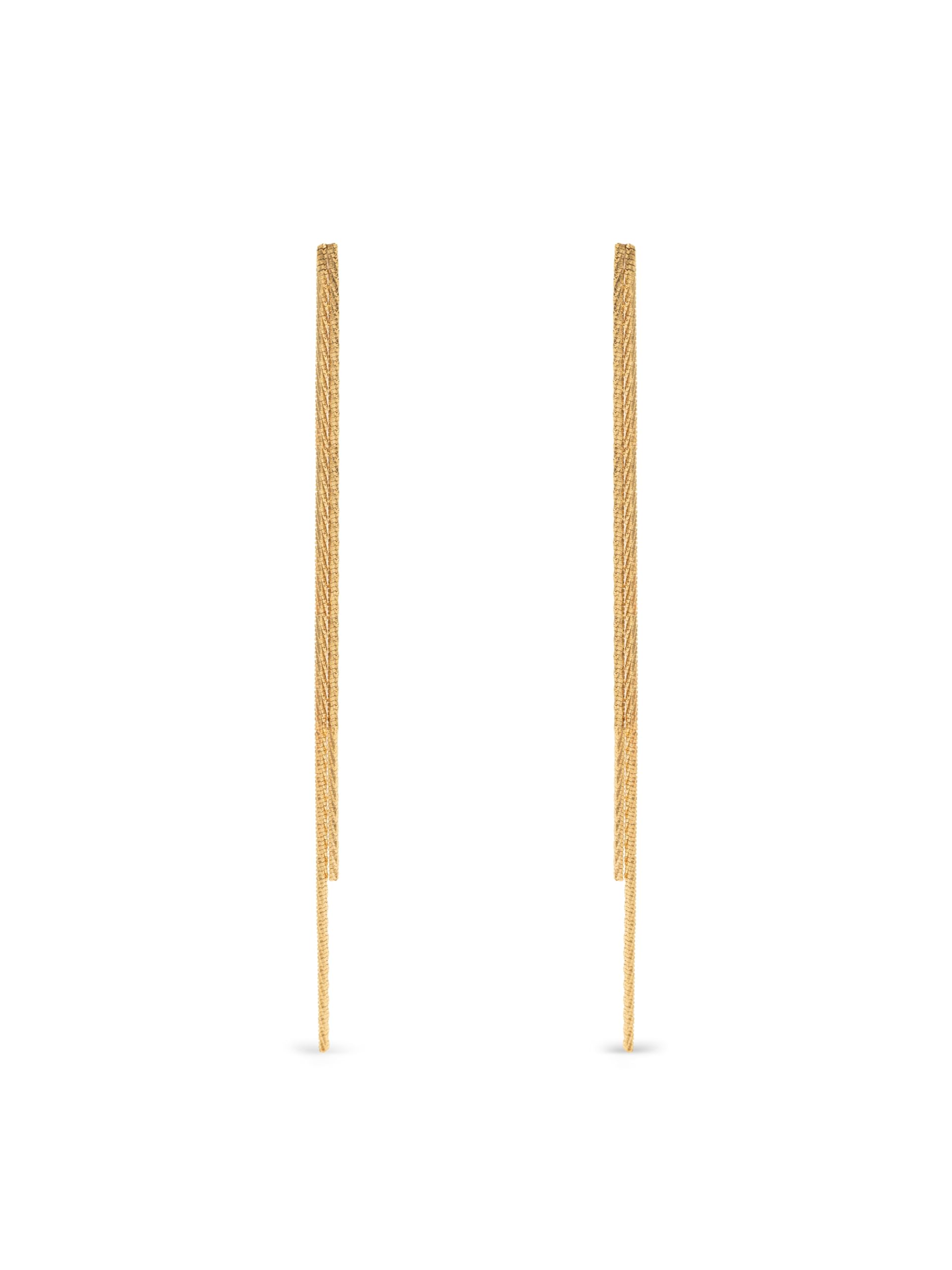 SINGULARU Pendientes Swing - Pendientes Largos en Latón con Acabado en Baño Oro de 18Kt o en Baño de Rodio - Joyas Para Mujer