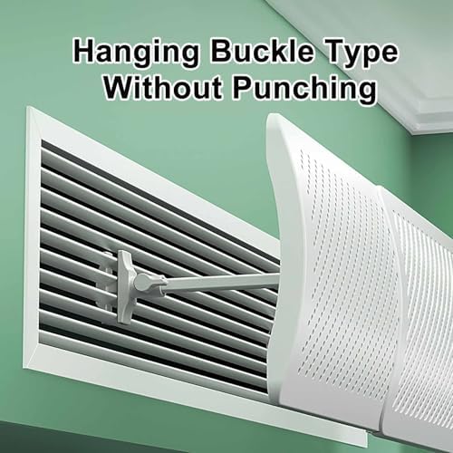 Adjustable Universal AC Vent Diverter, 33.8in Anti-Direct Air Flow Redirector for Enhanced Cooling Comfort, Retractable Air Conditioner Accessory