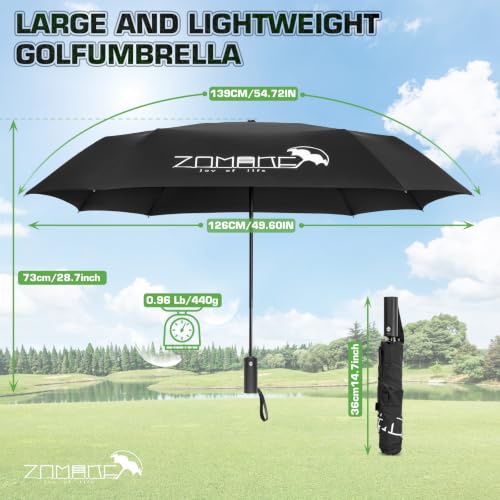 Paraguas resistente a tormentas ZOMAKE plegable para no mojarse en trayectos largos 2