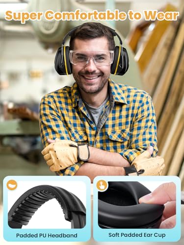 Dr.meter Noise Cancelling Headphones for Adults Ear Protection, 31dB Ear Muffs for Kids Autism Sensory, Hearing Protection Noise Reduction Earmuffs for Shooting Gun Range, Mowing, Concerts, Fireworks - Image 4