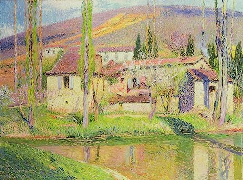 Lienzo decorativo para pared la bastida du vert de henri martin estilo pintura vintage 60x90