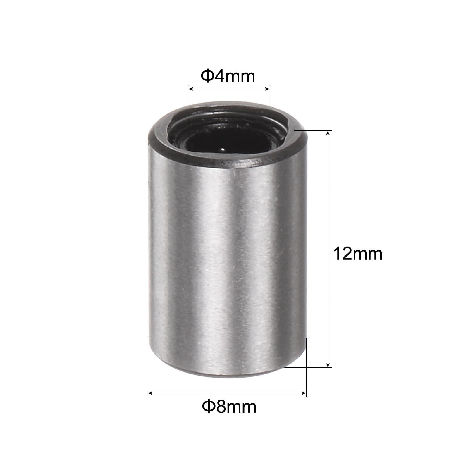 QUARKZMAN 12Pcs Roulements à Billes Linéaires LM4UU Diamètre D'Alésage 4 mm | Roulement à Mouvement Linéaire, Diamètre Extérieur 8 mm, Longueur de 12 mm, Pour Machine Cnc Imprimante 3D
