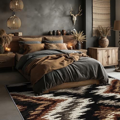 Tapete Decorativo 7x9 Area Rug Southwestern Aztec miniatura 3
