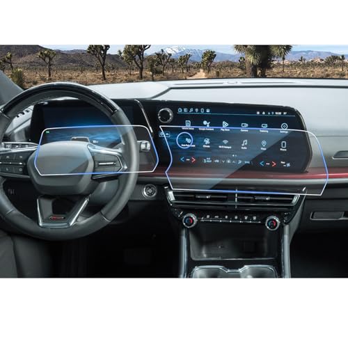 Image of CDEFG 2Pcs for 2025 2026 Chevy Traverse Silverado EV Screen Protector, Tempered Glass for 2024-2026 Chevrolet Traverse /Silverado EV Accessories(17.7 inch Navi & 11 inch Dash) Screen Cover 9H
