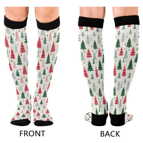 Image of Wusikd Halloween Black Cat Compression Socks for Women and Men Circulation Pumpkin Long Socks for Athletic Running 1