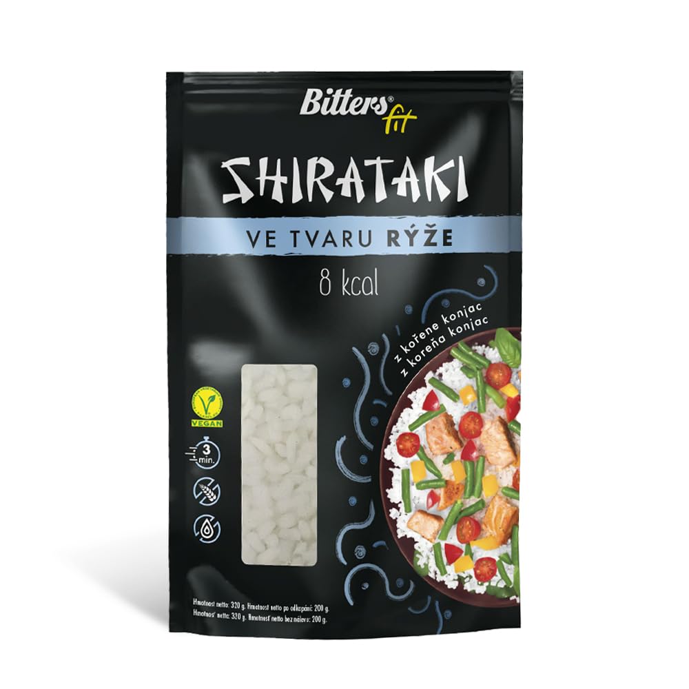 Bitters Shirataki MIX Pasta di Konjac - 5xSpaghetti Slim, 5xBold, 5xRiso, 5xTagliatelle - 20x200g