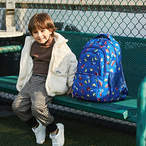 CLUCI Kids Backpack for Boys Bookbags Preschool Toddler Daycare School Bag Elementary Kindergarten Lightweight Waterproof Bluey Backpack Cars - Image 3