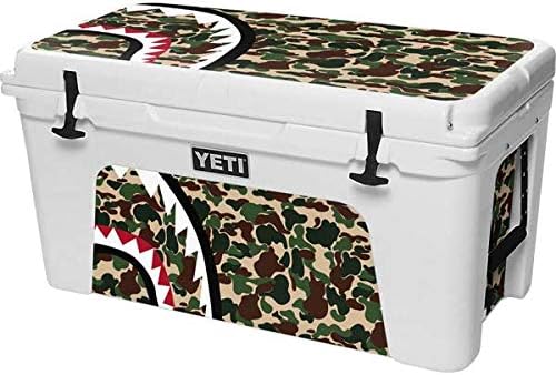 Skinit Decal Skin Compatible with YETI Tundra 75 Hard Cooler - Originally Designed Shark Teeth Street Camo Design