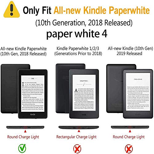 Colorful Star Smart Case for Kindle Paperwhite 10th Generation 2018 - PU Leather Protective Covers for All-New Kindle Paperwhite eBook Reader - Forest Sky