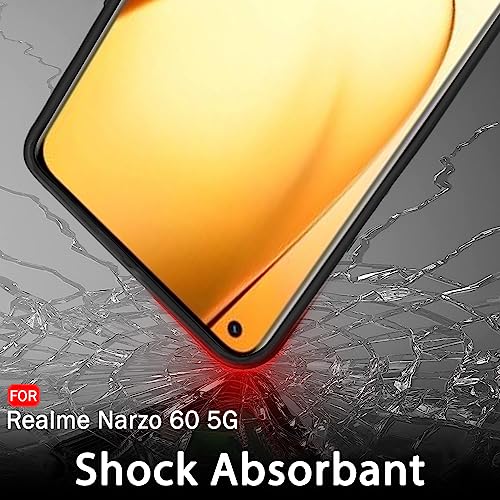 Image of TheGiftKart Sleek Back Cover Case for Realme Narzo 60 5G | Slim Fit Protective Design | Ultra Matte Finish | Camera Protection Bump | Soft Silicon Back Cover Case for Realme Narzo 60 5G (Black)