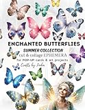 ENCHANTED BUTTERFLIES summer collection CUT & COLLAGE EPHEMERA: for POP-UP CARDS, scrapbooking & Art Projects