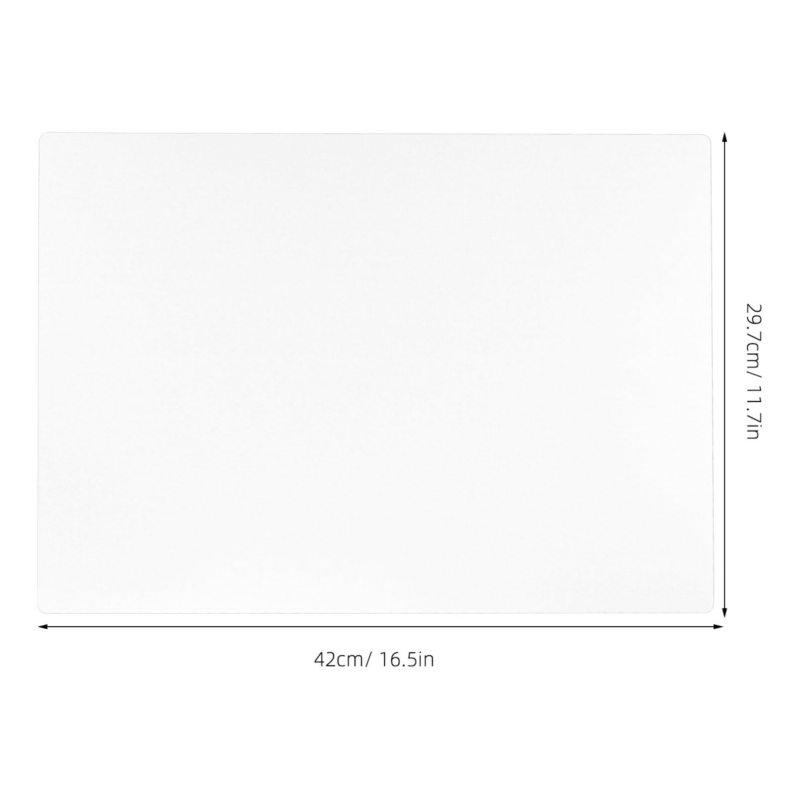 Bloc-Notes A3 Transparent PP Lot de 5 Feuilles Planchette Antidérapante Bureau École