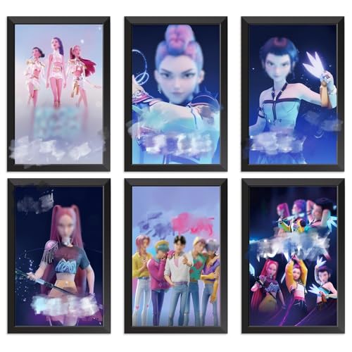 Ainvliya Wall Posters for Bedroom 8x10Inch (Unframed) 6PCS Anime Movie Posters Canvas FilmPosters Prints for Living Room Bedroom Studio Decoration Photo Display Fan Gifts