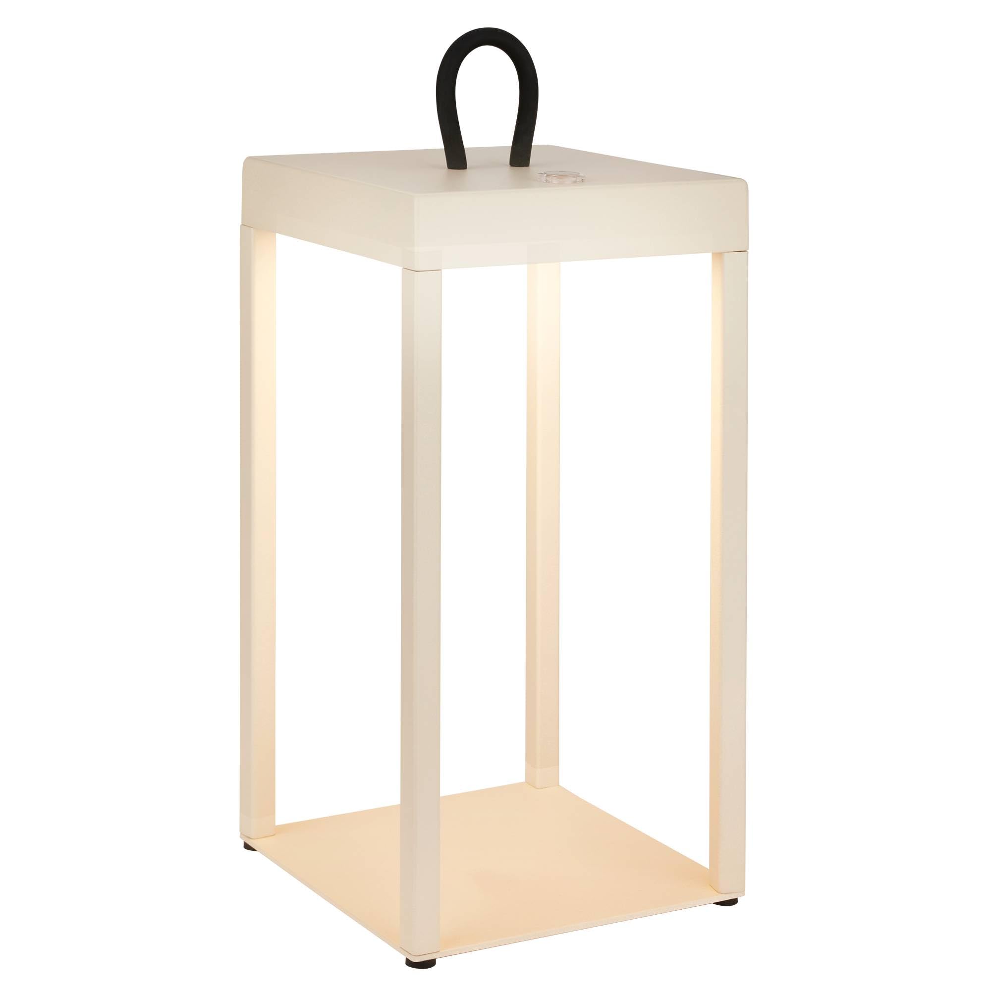 BRILONER - Cordless rechargeable lantern with touch, dimmable, IP44, warm white light colour, bedside lamps, table lamp, battery lamp, table lamps for living room, outdoor lantern,31.5x13cm, beige