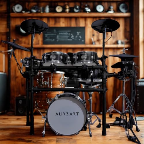 Image of Electronic Drum Set -AZ-ED460 With 9 Piece Wooden Chambers