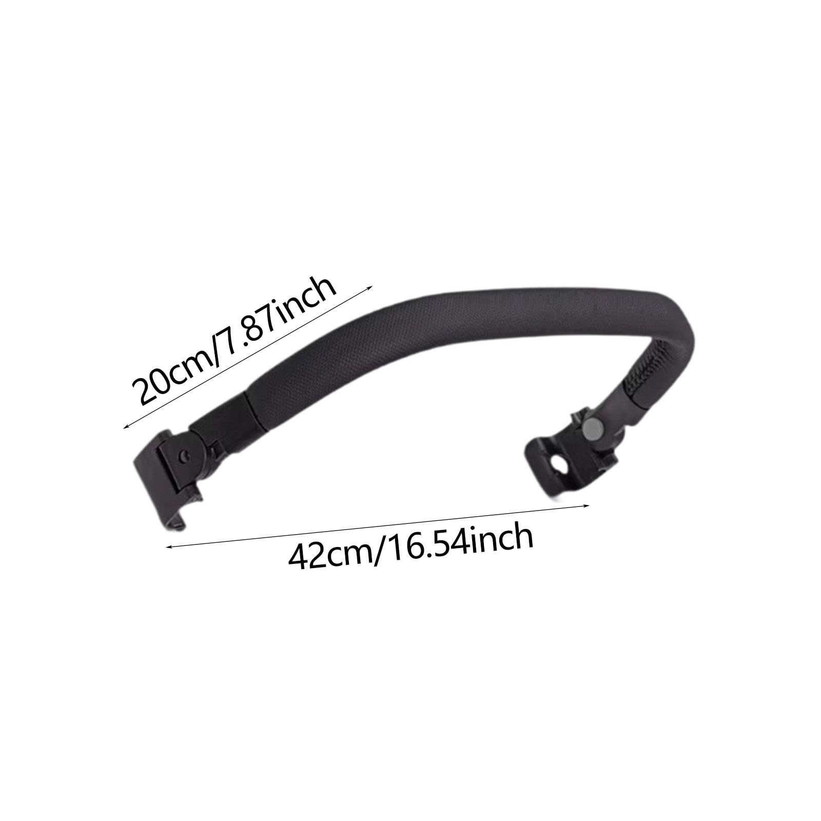 Strollers Armrest con Pasamanos Plegable Empuñadura Ergonómica Instalación Rápida Accesorio Profesional Materiales Seleccionados Adecuado para Paseo Y, Negro
