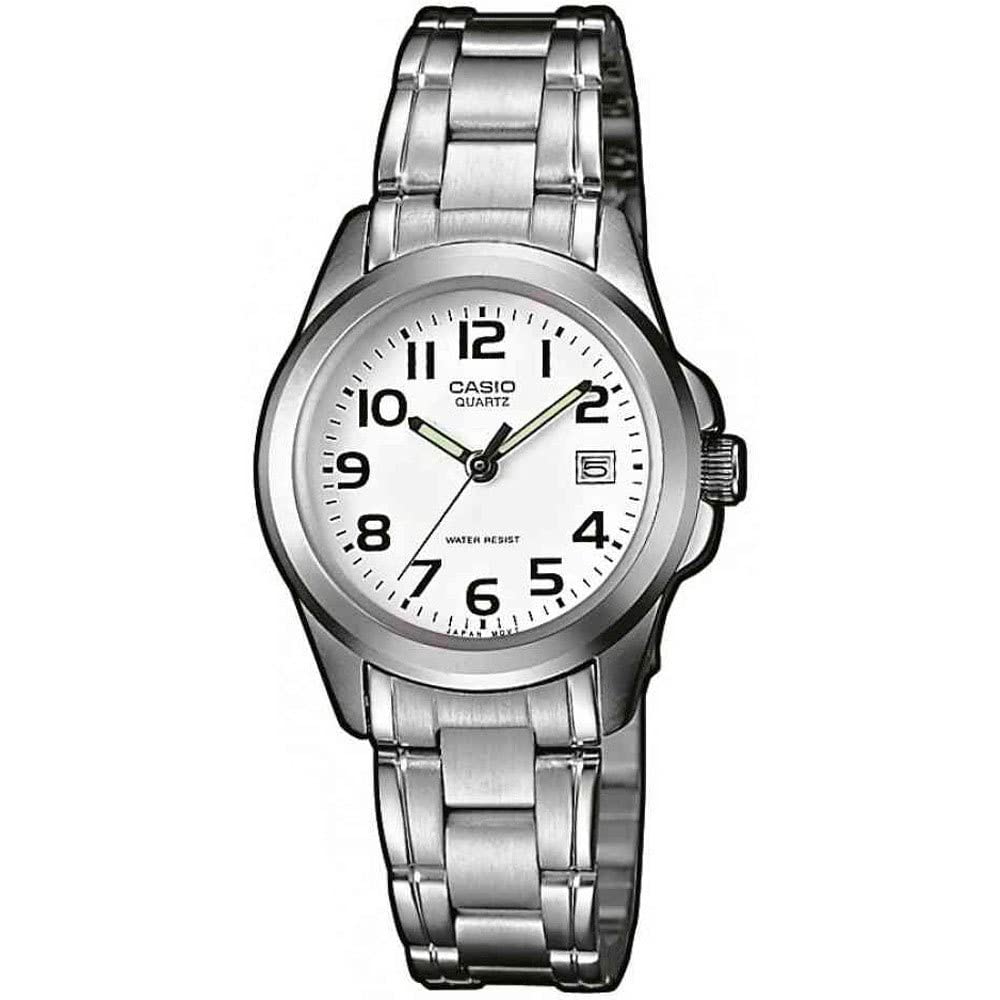 CasioWomens Quartz Watch, Analog Display and Stainless Steel Strap LTP-1259PD-7B