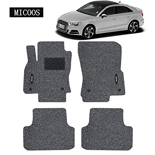 MICOOS Compatible with Car Floor Mat Carpet Audi A3 2014-2020, All Weather Heavy Duty Floor Mat Set Waterproof Stain-Resistant