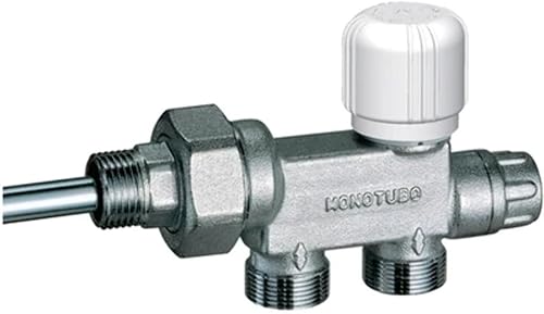 Einrohrventil, thermostatisierbar, verchromt, FAR 1/2 Zoll x 12 mm