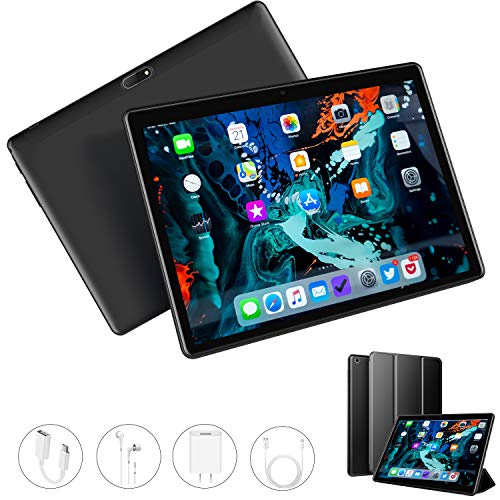 Tablets 10 Inch, Dual 4G SIM/WiFi, 3GB RAM+32GB ROM/128GB, Android 9.0, 8500 mAh