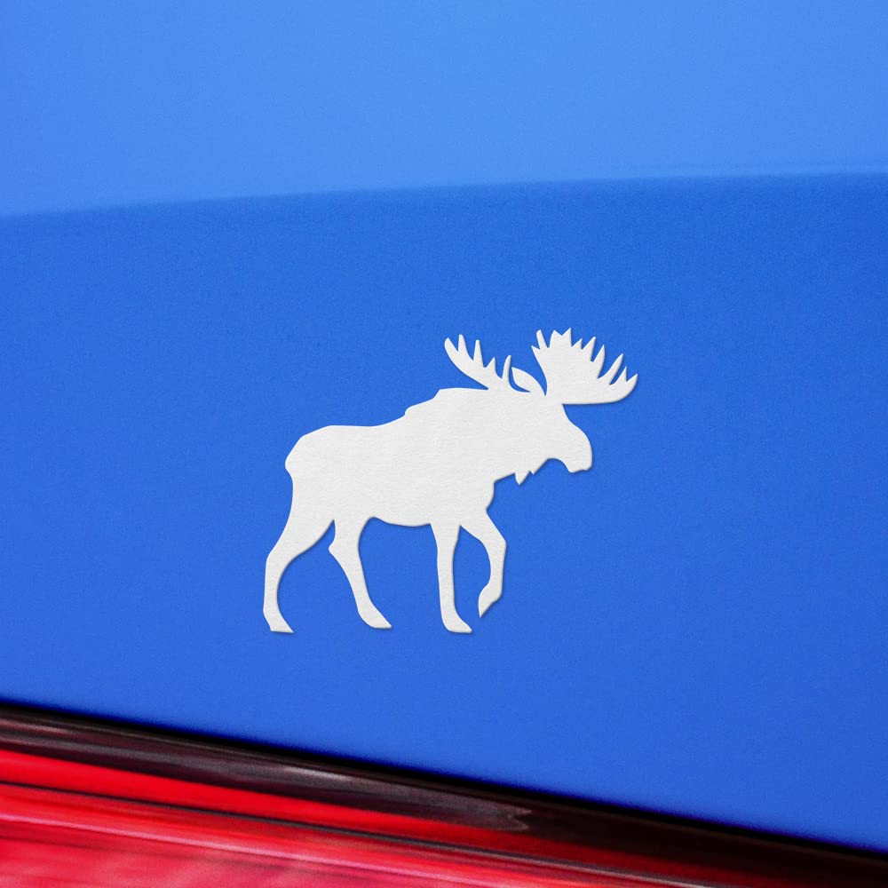 2 x 15 cm Angry Moose Vinyl Stickers Bike Laptop Auto Helm Canada