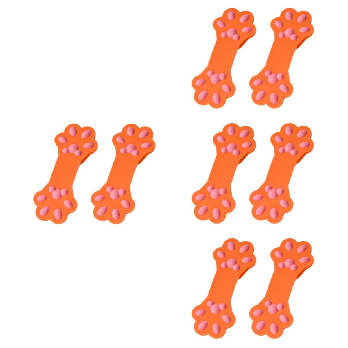 MAGICLULU 8pièces Clips Alimentaires Silicone Forme De De Chat Pince à Snacks Et De Scellage pour Aliments Accessoires pour Cuisine