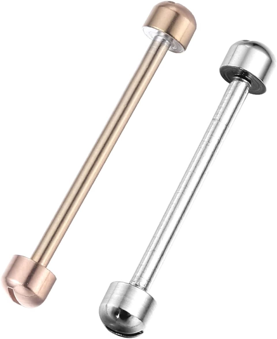 Gatuida Correa De Enlace De Oro Reloj Portátil con Tornillo Varilla Pin Reemplazo De Vástago Conectar Color Lug Rods Correa De Reloj para Kit De Tubo Mm Banda Compatible Steely Rose