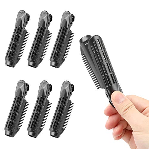 Volumizing Hair Root Clip for Women：6Pcs Hair Volumizing Clips，Natural Fluffy Hair Clips Self Grip Root Hair Volumizing Clip for All Hair Types Lengths Hair Styling Tool (Black)