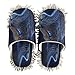 YEGAME Microfiber Kitchen Cleaning Slippers, Leopard Soft Washable Reusable House Cleaning Slippers for Men Women, Dust Dirt Hair Microfiber Mop Cleaner Shoes, Medium