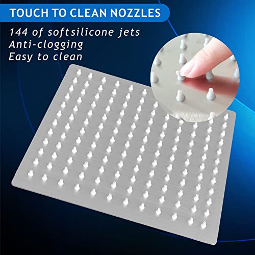 Voolan Stainless Steel Rainfall Shower Head with Extension Arm - Image 3