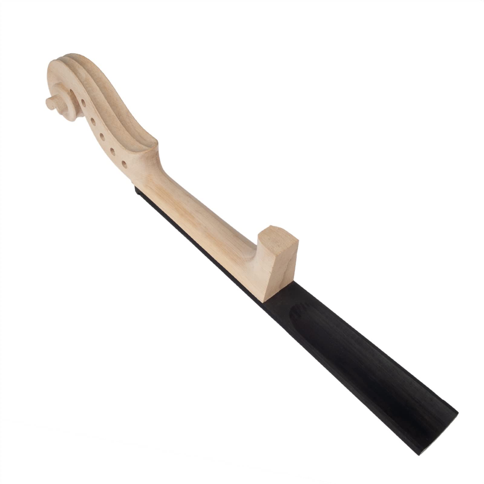 TSTS Accessorio Violino 5 PZ Violino in Legno di Acero Collo W/Tastiera in Ebano per 5 Corde Violino Incompiuto Violino Manico Parti di Violino Accessori