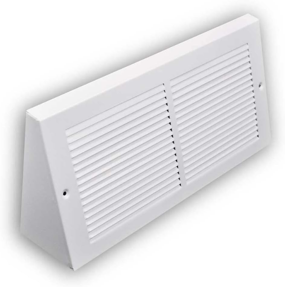 3.5 inch Depth Stamped Steel Triangular Baseboard Grill - 14 x 06 duct opening